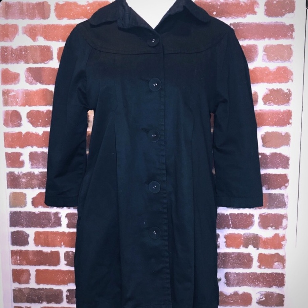 Sashimi black trench coat